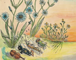 Stanislav Grof's illustration of insect musicians